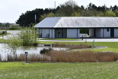 Photo of reception across fishing lake